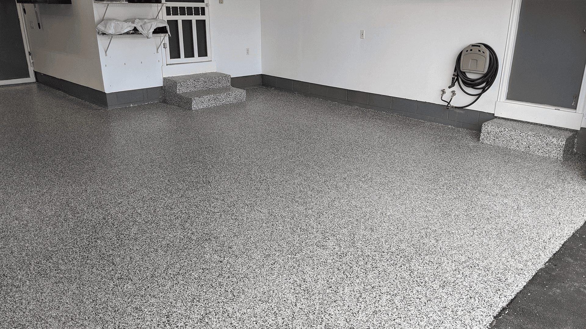 Floor coated in Domino flake